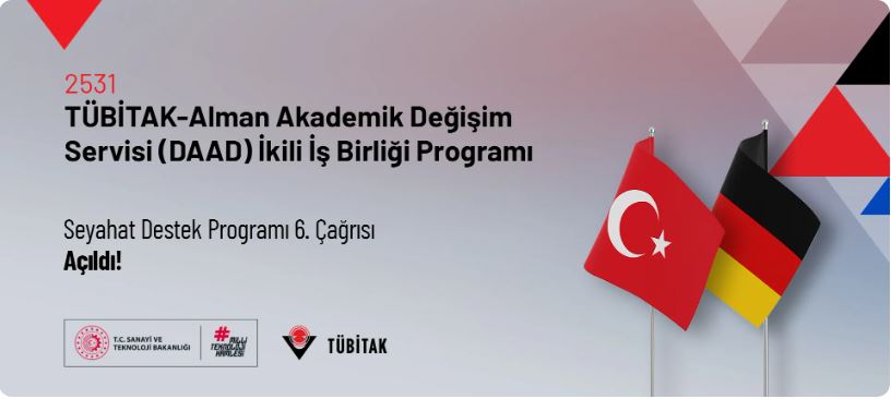 TÜBİTAK & DAAD (Almanya) İkili İş Birliği Seyahat Destek Programı 6. Çağrısı Açıldı!