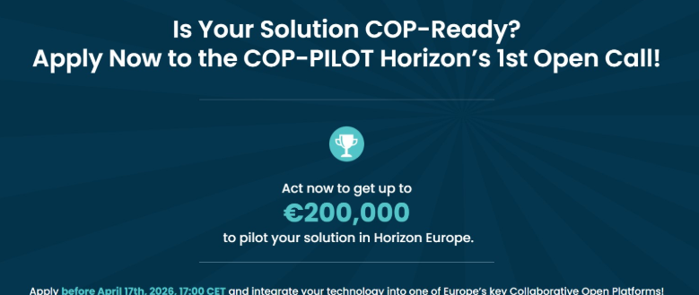 COP-PILOT Açık Çağrısı Başvuruya Açılmıştır!